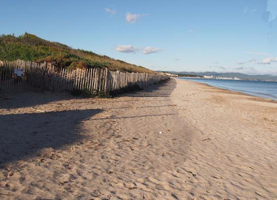 Badine Beach 5P Plage Piscine Balneo Clim Jardin Exotique Йер Экстерьер фото
